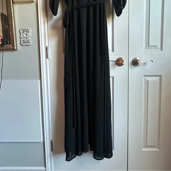 Baltic Born black 3/4 sleeve Rebecca maxi dress - Picture 3 of 9